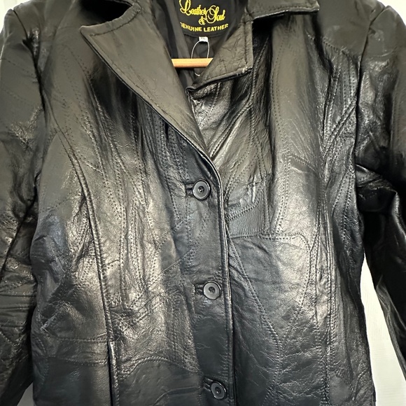 Leather and Soul Black Coat | Size XL | Genuine Leather - Picture 13 of 13